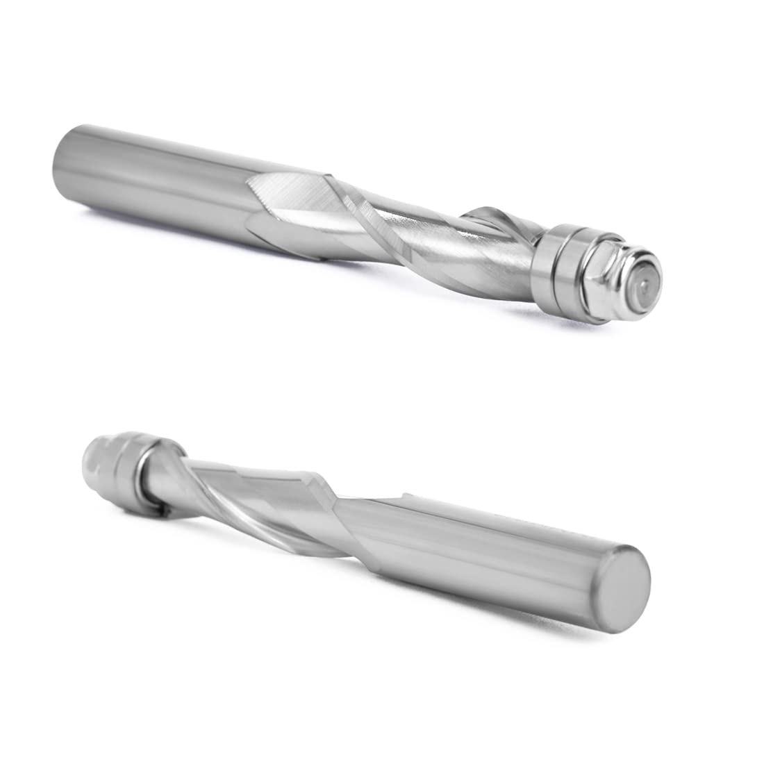 1 x 12 mm Schaft, bündige Zierleiste, Hartmetall-Spirallager, CNC-Fräser, hochgeschnitten, Schaftfräser, Holzfräser, Fräser (Up-Cutter)