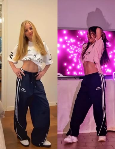 Aelfric Eden Womens Embroidery Patchwork Striped Track Pants Unisex Baggy Sweatpants Wide Leg Drawstring Y2K Pants3