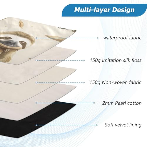Funda para portátil 13-14 pulgadas con patrón de perezoso impermeable miniatura 4