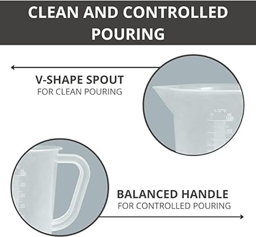 VVS 500ml Polypropylene Plastic Measuring Jug - Image 4
