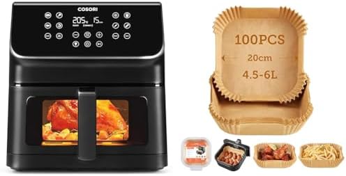 Cosori CP358 Friggitrice ad aria e carta da forno per friggitrice ad aria