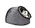 VERTAST Cat Small Dog Cosy Bed Pets Igloo Bed Hideout Cave, Cushion Washable, grey