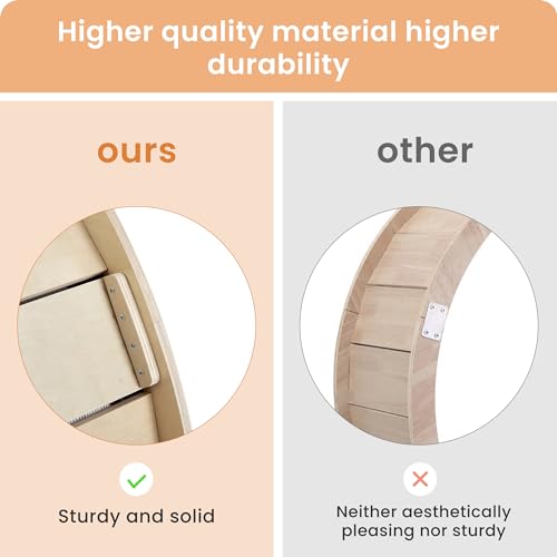 Cat Exercise Wheel for Indoor Cats Treadmill, Cat Running Wheel with Carpeted Runway, 39.4 inch Cats Fitness Weight Loss Device Suitable for Most Cats.(L) - Image 5