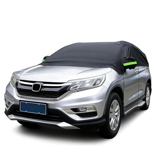 Chingcoo Bâche de protection pour voiture, demi-bâche de protection imperméable, protection contre les intempéries, pour SUV, protection contre la pluie,...