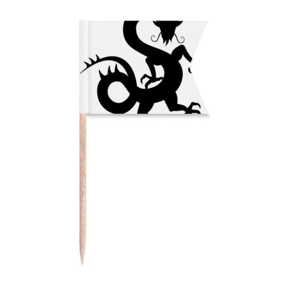 Silhouette de dragon DIYlab pour personnaliser un gâteau de fête facilement