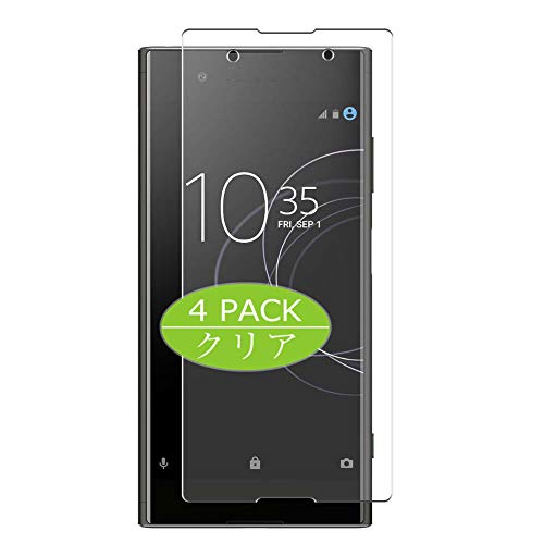 VacFun 4 Piezas HD Claro Protector de Pantalla para Sony Xperia XA1, Screen Protector Sin Burbujas Película Protectora (Not Cristal Templado)