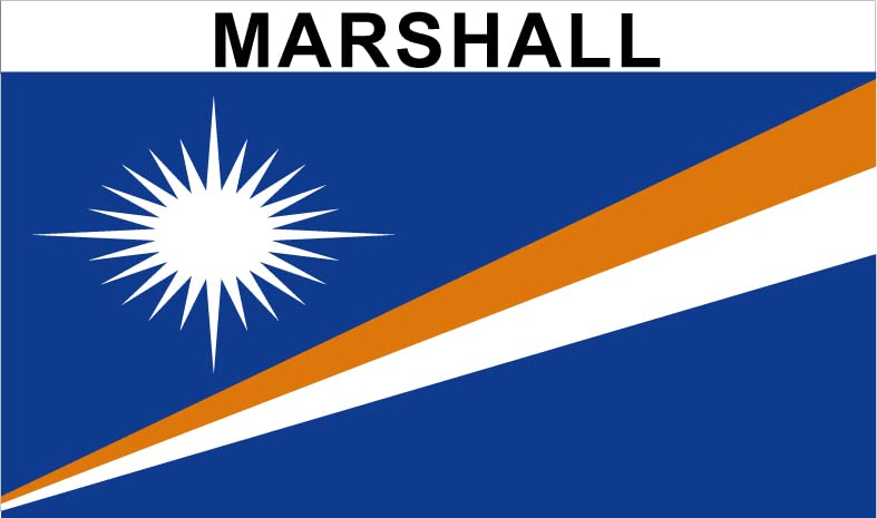 Marshall Kühlschrankmagnet 2 x Marshall, magnetisch, 6 x 3,5 cm, 2 Stück