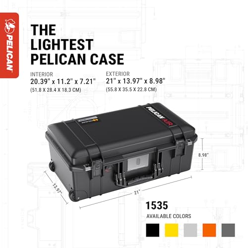 Image of Pelican Air 1535 Case No Foam - Black