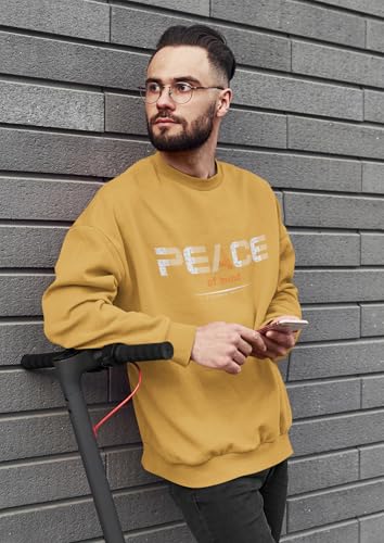 Image of Men Regular Fit Crew-Neck Sweatshirt