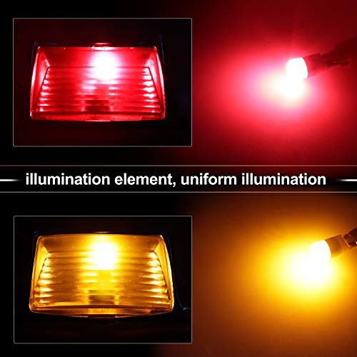 Nthreeauto Front Rear Fender Tips Mud Guards Covers W/Led Lights Compatible With Harley Ultra Classic Electra Glide Flhri Flstc(Smoked Lens) #TOP2