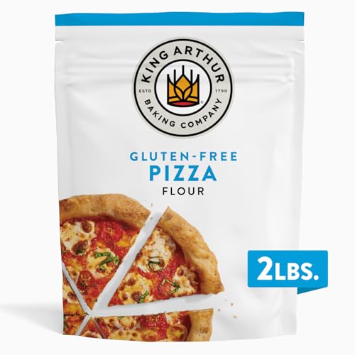 Image of King Arthur Gluten Free Pizza Flour: Crispy Neapolitan-Style Crust - 32 Oz Box, Perfect for GF Baking, Celiac-Friendly, 00 Pizza Dough Mix
