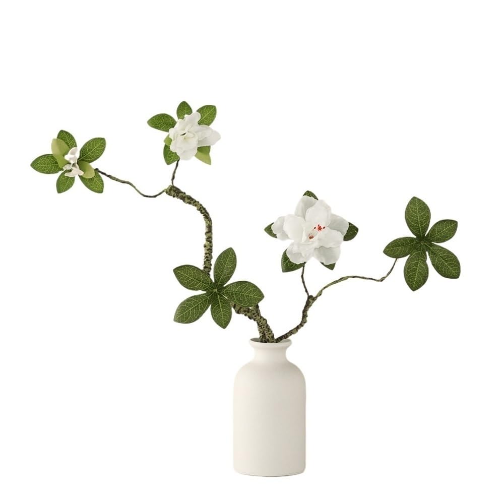 CFY652 Floral Arrangements Azalea Potted Plant Living Room Decorative Simulation Flower Ornament Plant Ceramic Vase Weddings