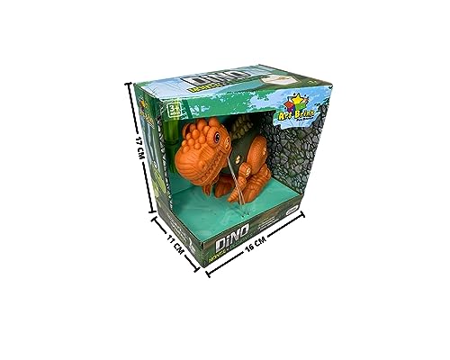 Dinossauro Monta Desmonta Com Ferramenta Brinquedo Infantil Marrom