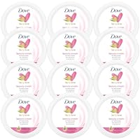 Dove Lotion, Beauty Cream - Light, Fast-Absorbing Face and Body Cream for Normal to Dry Skin, 24-Hour Moisture, Travel Size, 2.53 Fl Oz (Pack of 12)