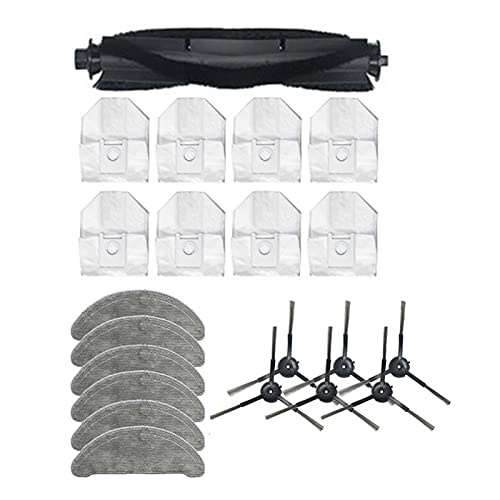 Sweeper Parts Side Brush Kit Main Brush Dust Bag Mop Rag Vacuum Cleaner Accessoriesfit for RoidMi Fit for EVE Plus Vacuum Cleaner Parts and Accessories