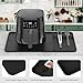 Silicone Heat Resistant Mats for Countertop,24x16 Inch Air Fryer Mat with Kitchen Accessories Holder Pad for Microwave/Oven,Compatible with Ninja/Cosori/Chefman/Toshiba,Kitchen Countertop Protector