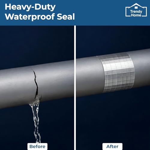Image of Trendy Home Super Strong Waterproof Adhesive Tape for Roof Leakage Repair | Aluminium Butyl Rubber Sealant Tape for Pipe, Tank, Window, 2 inch, 5 Mtr
