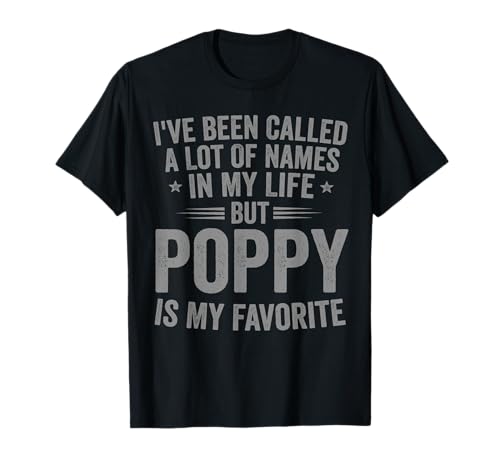Poppy is My Favorite Name Funny T-Shirt