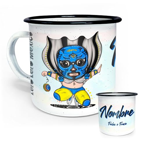 Opiniones y reviews de Tazas personalizadas navideñas - 5 favoritos. 45 Lero Lero México - Pocillo/Taza de Peltre Personalizada - Lucha Libre Mexicana - Tazas Personalizadas con Nombre - Taza Sublimada - Taza con Inicial - 10 oz 300 ml - Perfecta para...