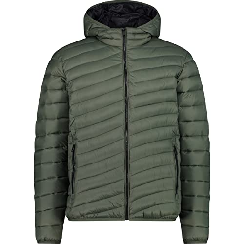 CMP - Man Jacket Fix Hood, Man, Oil Green, 54