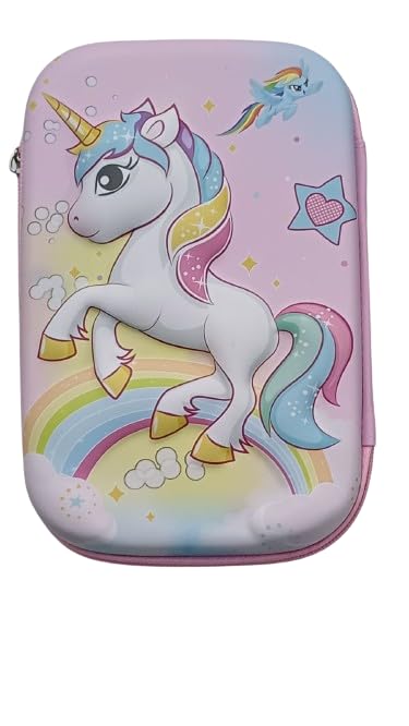 Khodiyar Enterprise Multipurpose Stylish Unicorn Pencil Case, Pen & Pencil Pouch for School,Unicorn Pouch for Girls,Stationery Box Adorable Unicorn Pencil Box for Girls (Light Pink) (B0CY8746YH) Amazon Price History, Amazon Price Tracker