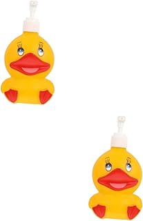 minkissy Travel Containers 2 pcs Duck Shampoo Liquid Decorative Body Cartoon Shape Countertops Pump Storage Yellow Home Container Hand Dispenser Travel Lotion Makeup Wash Dish Lotions