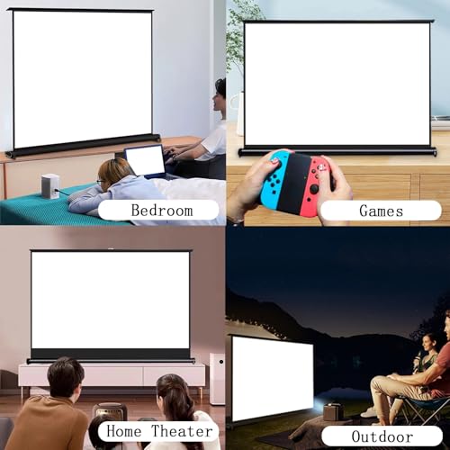 Pantalla portátil retráctil para proyector 30 pulgadas 16:9 miniatura 6