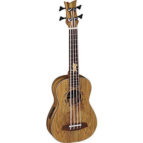 Bass-Ukulele Ortega Guitars elektro-akustisch Lizard Series mit Gigbag