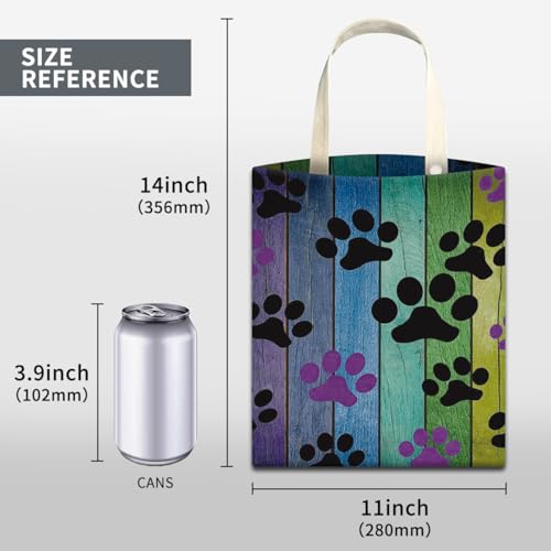 Image of Car Trash Can, Cute Car Trash Bag, Hanging Car Organizer, Rainbow Dog Paw