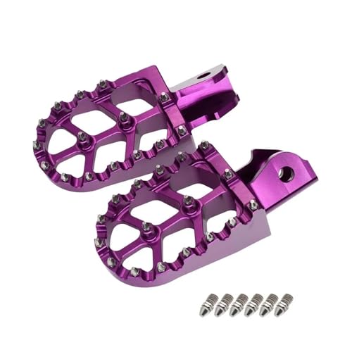 Repose-pieds CRF150F en aluminium anodisé violet pour une finition haut de gamme