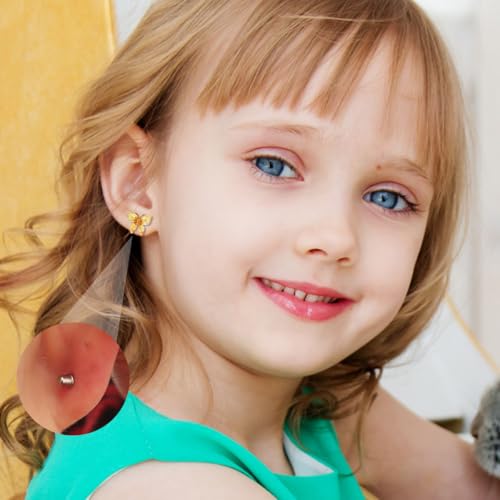 Image of 30 Pairs Mini Screwback Earrings for Girls, Kids & Family - Flat Back Acrylic Earring with Stainless Steel Posts | Assorted Cute Charms | Secure Fit for Daily Wear & Parties