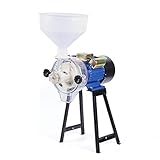Heavy Duty 2200W Electric Grain Mill - Wet & Dry Corn, Wheat & Feed Grinder with Hopper