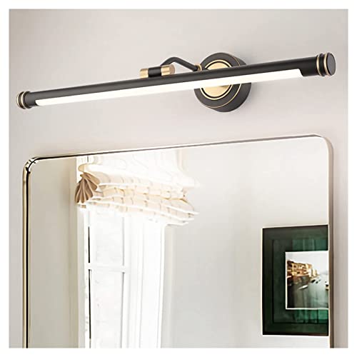 Applique LED miroir étanche à l'humidité noir de 56cm pour un maquillage parfait
