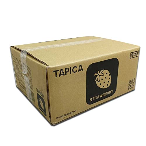 業務用タピオカ 冷凍個食パック TAPICA イチゴ 65g×30pc×2BL/ 60パック販売(ストロー無し)