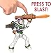 Mattel Disney Pixar Lightyear Action Figure & Accessories, Mission Equipped Buzz Lightyear Figure & Projectiles, Blasting Action