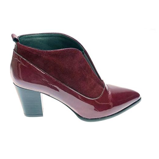 PATRICIA MILLER Botines de Tacon 594 para Mujer (37 EU, Granate)