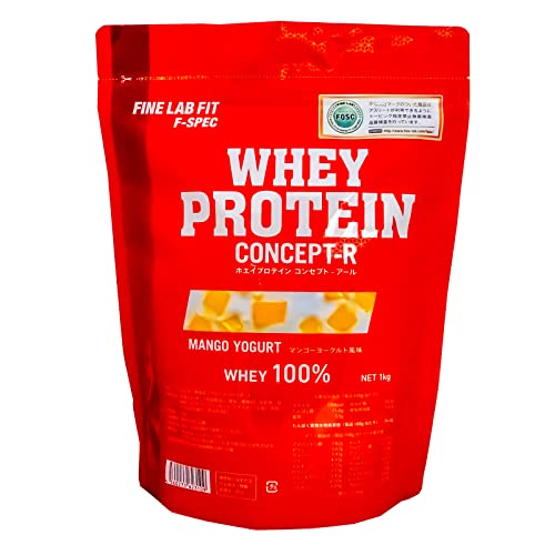 (ファイン・ラボフィット)FLF F-SPEC ホエイプロテイン コンセプト-R WHEY PROTEIN CONCEPT-R (マンゴーヨーグルト, 1kg) ぷろていん WPC 1kg(50食分)