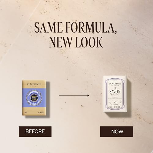 Image of L'OCCITANE Shea Butter Extra-Gentle Hand & Body Soap Bar, Moisturizing Care