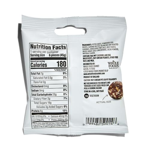 365 by Whole Foods Market, Chewy Protein Bites, Coffee & Almond Flavor, 1.58 Ounce