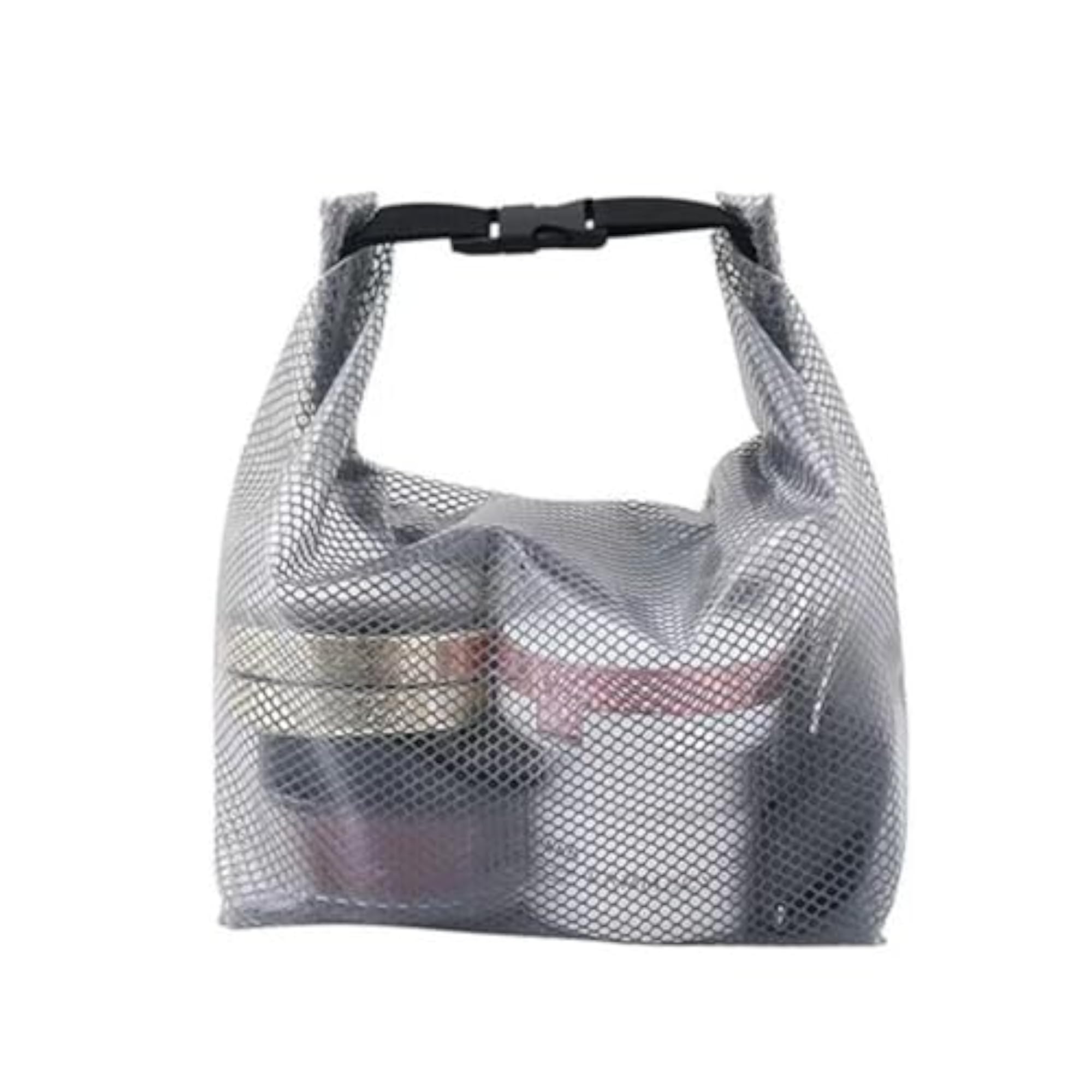 Layer Clear Mesh Cosmetic Bag, Waterproof Travel Toiletry Bag