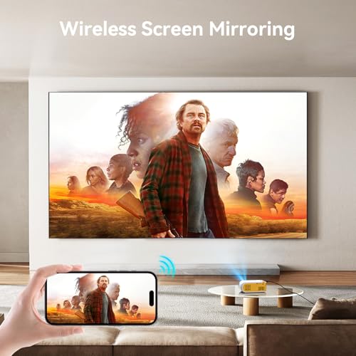 Mini Projector Portable Projectors with Wifi & Bluetooth Outdoor Projector - image 3