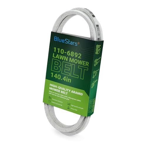 Image of BlueStars 110-6892 Lawn Mower Deck Belt V-Belt | Aramid Cord | 1 /2 x 140.4 | Deck Belt V-Belt for 50 inch Deck Toro Time Cutter Z5000 Z5020 Z5030 Z5035 Z5040 ZZ5060 Mowers Ariens 07200107