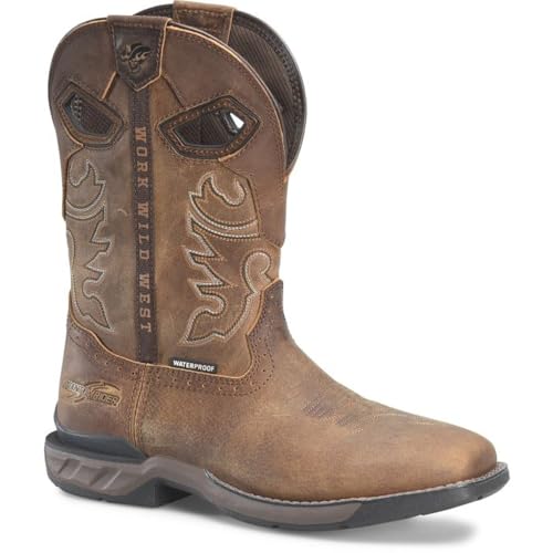 PHANTOM RIDER Men's Wilmore 11” Waterproof Wide Square Toe Roper Boot