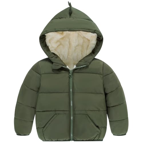 UNICOMIDEA Toddler Boys Girls Winter Coats Hooded Warm Puffer Jacket for Baby Outwear 6M-4T2