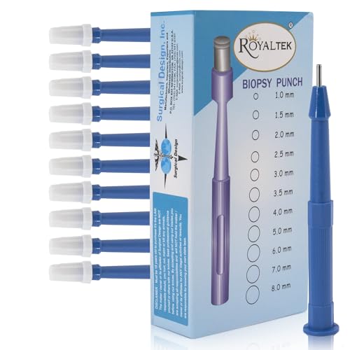 Scientific Labwares Disposable Punch Biopsy with Protective Cap, 2.0mm, Sterile,