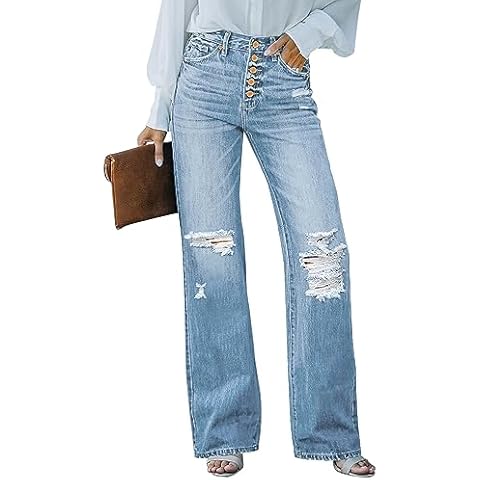 Roskiky High Waist Flare Jeans for Women Cover