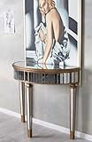 Grande tavolo (90 x 35 cm) offre molto spazio per decorazioni, lampade, vasi o libri