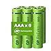 Piles Rechargeables AAA - Lot de 6 Piles | GP Recyko | Batteries AAA LR3 Rechargeables 950 mAh NiMH - Pré-Chargées et Haute capacité | pour Utilisation Quotidienne dans Tous Vos appareils