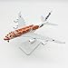 ANDSYYDS 20CM / 8 Inch A380 Sea Turtle Metal Airplane Model Sea Turtle Airplane Model Kit with Display Stand for Adult Aviation Gifts or Alloy Airplane (Orange)