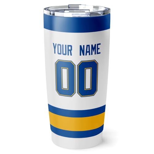 Image of ANTKING St. Louis Tumbler 20oz Custom Name Number Travel Mug Gifts | Stainless Steel Insulated Coffee Cup for Men Women
